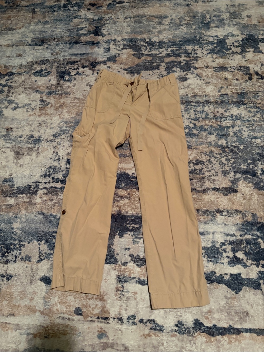 Merona Khaki Drawstring Cargo Pants